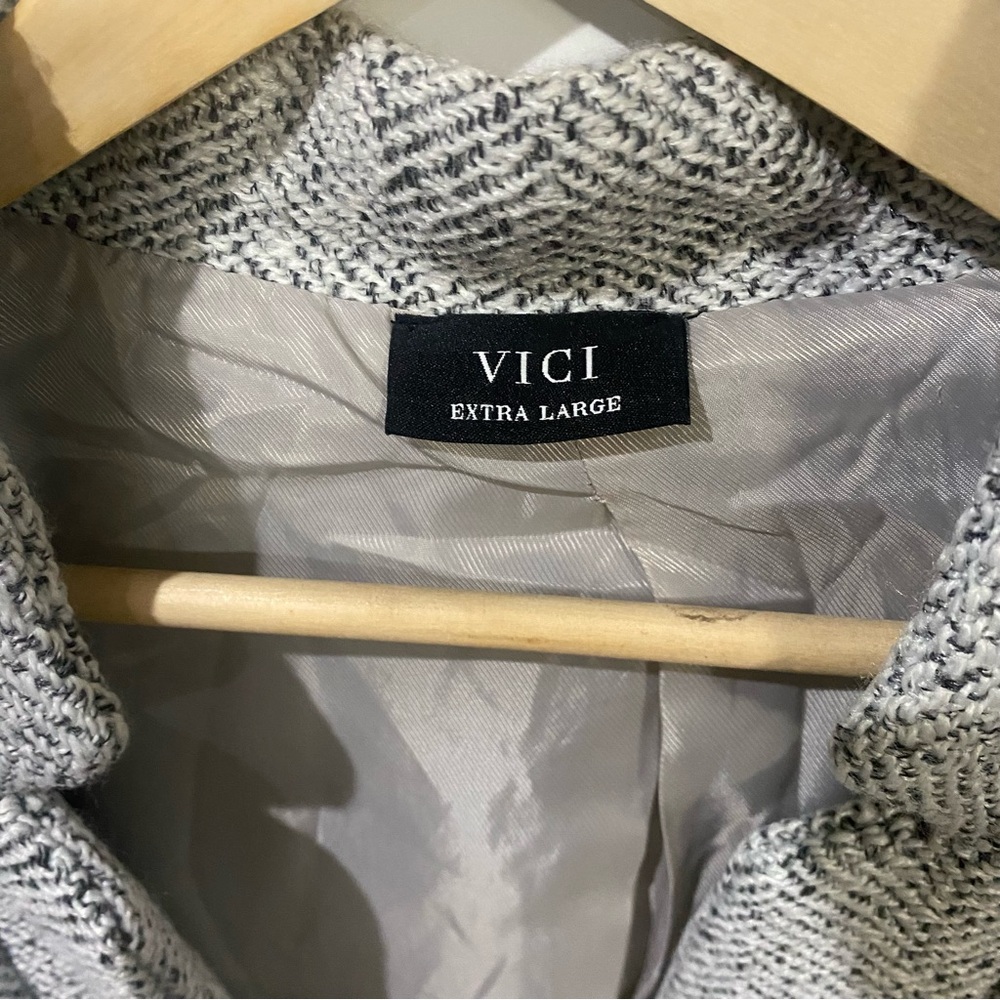 Vici Herringbone Gray Women's Jacket - image 2